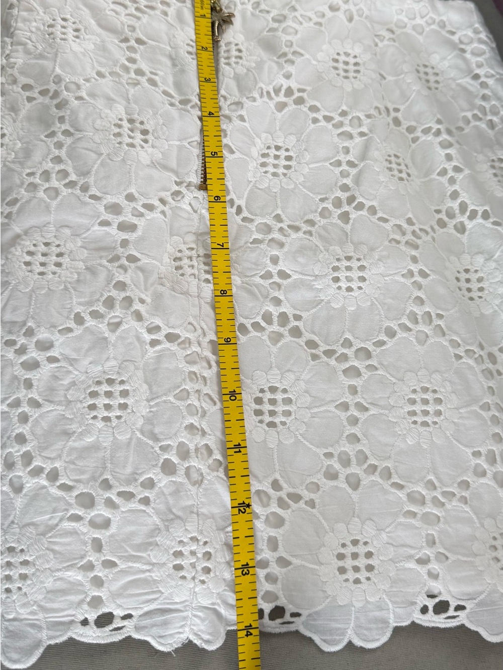 Lilly Pulitzer White Eyelet Lace Mini Skirt (Love 21) - Picture 8 of 8